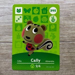 Genuine Animal Crossing Amiibo Card Cally